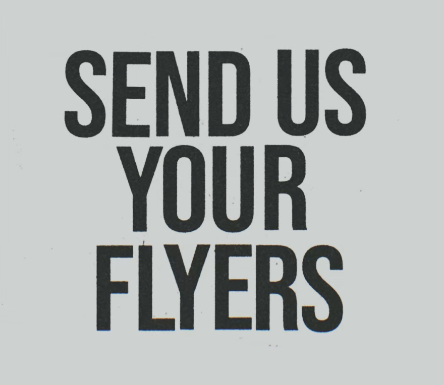 We Need Your Flyers | Public Record